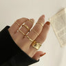 Dailychicha Metal Ring Set — 8-Piece Stack, Every Mood Covered