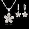 Dailychicha CZ Wedding Jewelry Set — Bridal Radiance, Real Sterling Silver