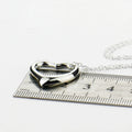 Daily Chicha Heart Pendant Necklace — Effortlessly Yours in Silver