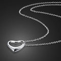 Daily Chicha Heart Pendant Necklace — Effortlessly Yours in Silver