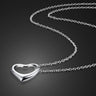 Daily Chicha Heart Pendant Necklace — Effortlessly Yours in Silver