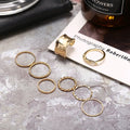 Daily Chicha Metal Ring Set — 8-Piece Stack for Every Mood