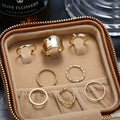 Daily Chicha Metal Ring Set — 8-Piece Stack for Every Mood